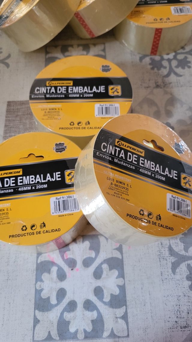 Cinta embalaje - 3 rollos x 200m