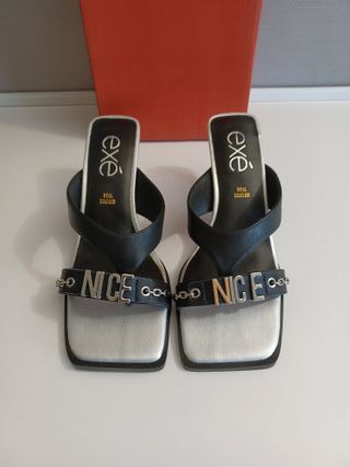 EXE mules JOSEPHINE-011, talla 38 plantilla 24cm