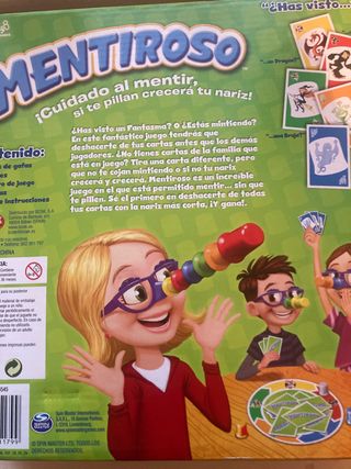 Juego mesa mentiroso 