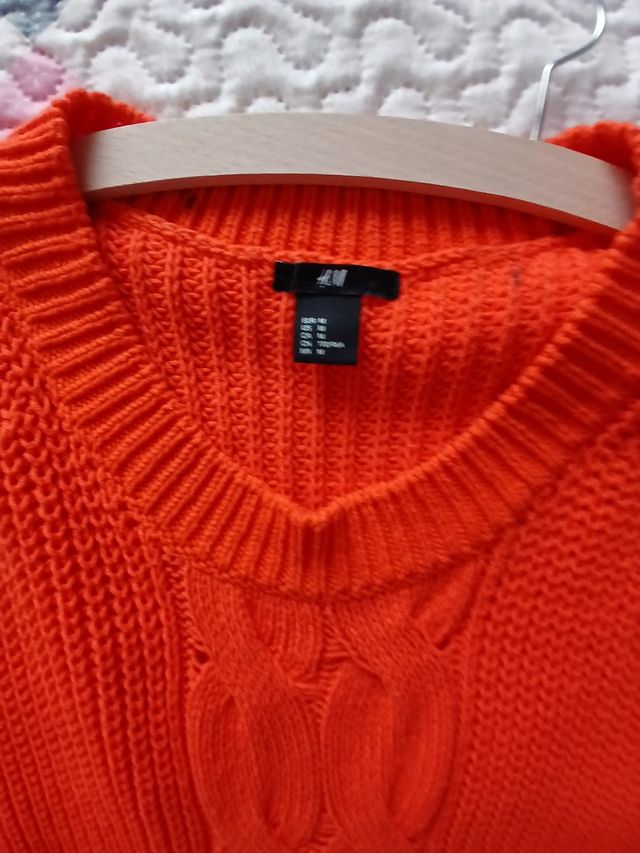 Suéter H&M naranja talla 46-48