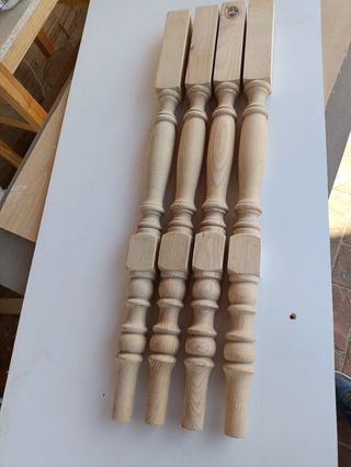 Patas madera para mesa 