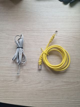 Cable telefono fijo y router