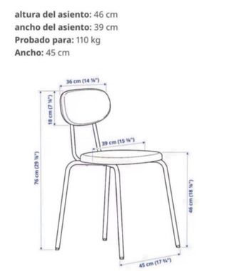 Silla IKEA ÖSTANÖ negra