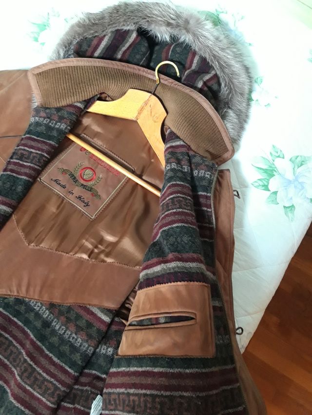 Giaccone scamosciato marrone Creazioni Esclusive