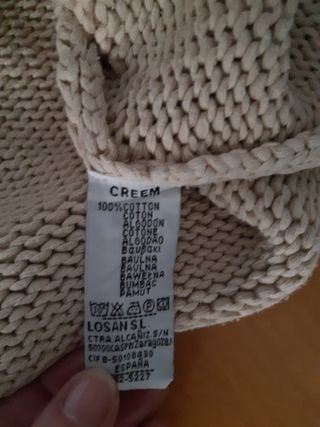 Jersey beige C.R.M. talla M