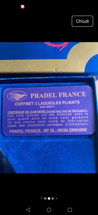 Cofanetto 3 coltelli Laguiole confezione lusso