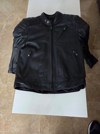 CHAQUETA MOTO CUERO MARCA REV'IT! TALLA "50"