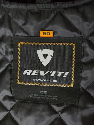 CHAQUETA MOTO CUERO MARCA REV'IT! TALLA "50"