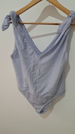 Body rayas Zara - Azul/Blanco - Talla M