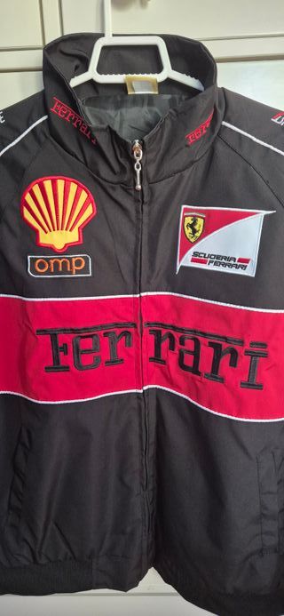 Chaqueta Ferrari bomber negra