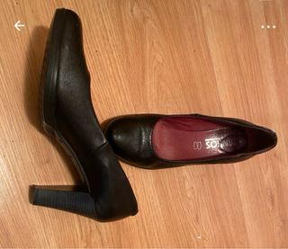 Tacones salon T38 negros