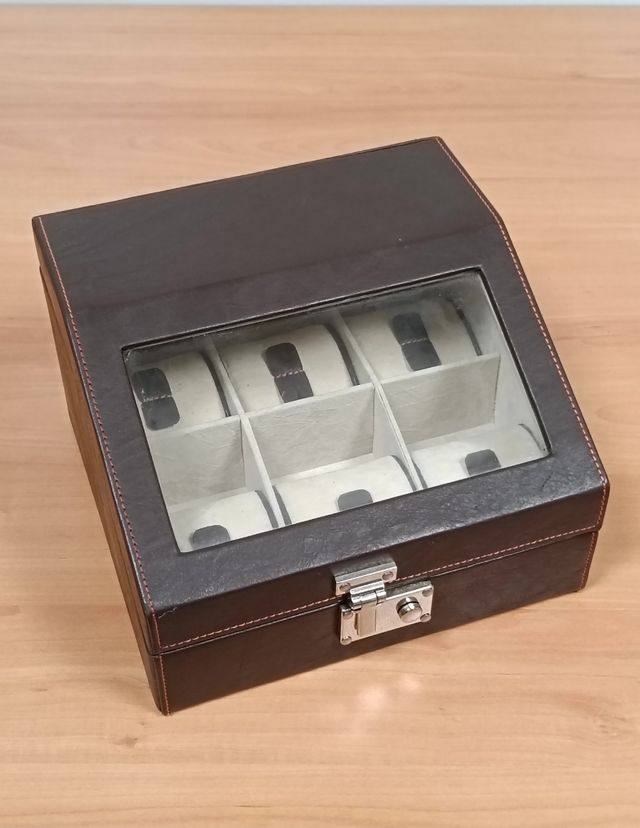 Caja relojes - 6 compartimentos