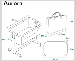 Minicuna Lionelo Aurora - Gris