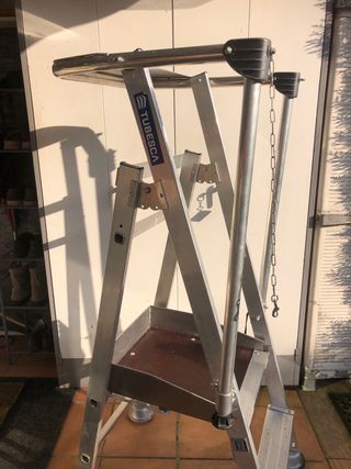 Escalera plataforma aluminio Tubesca