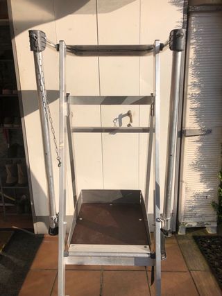 Escalera plataforma aluminio Tubesca