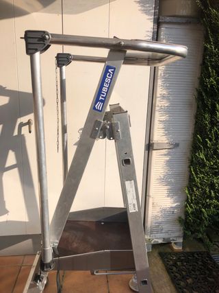 Escalera plataforma aluminio Tubesca