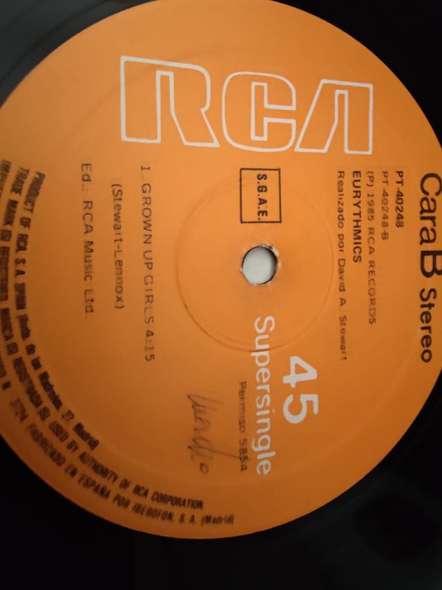 Vinilo Eurythmics - There must be an Angel