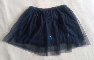 Tutú Benetton,azul lentejuelas