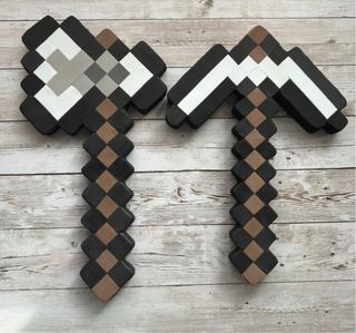Pico y Hacha Hierro Minecraft grandes