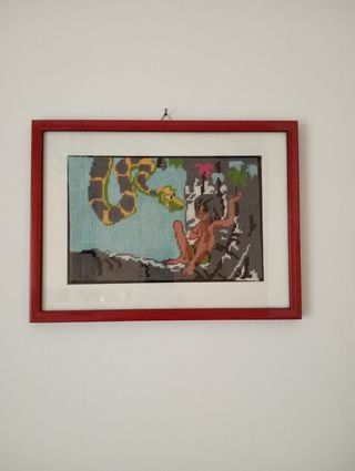 Quadro ricamo a mezzo punto Disney