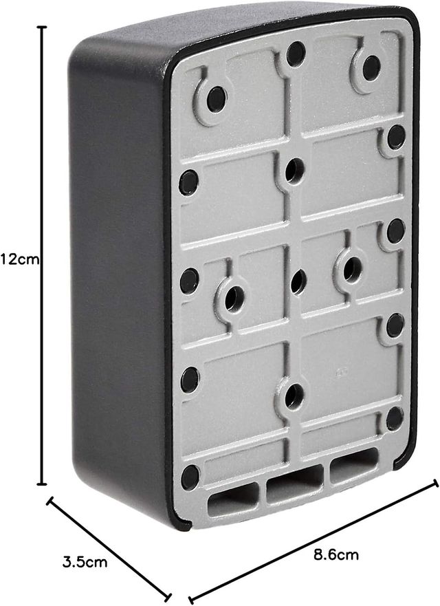 Caja de llaves con cerradura de combinación. 