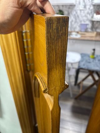 Puerta vaivén madera maciza