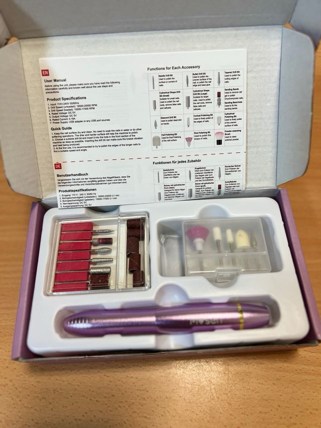 Mosen - Fresatrice per unghie rosa