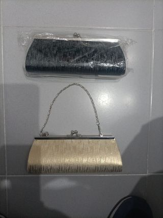 Bolsos fiesta: negro y dorado