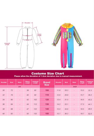 Disfraz payaso niño - Talla 9-10 años