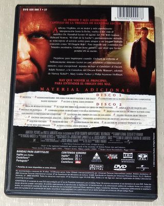 Película: El Dragón Rojo, 2DVDs