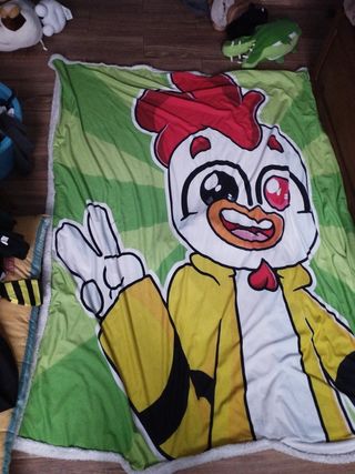 Manta suave pollo. Rius