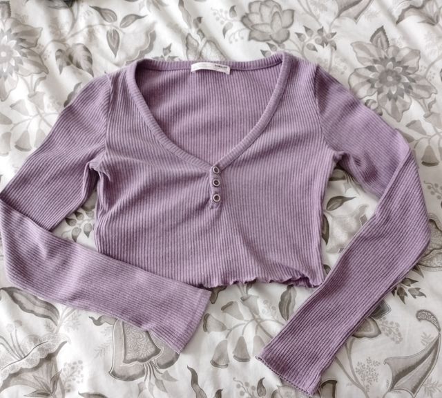 Top crop lila - Talla S