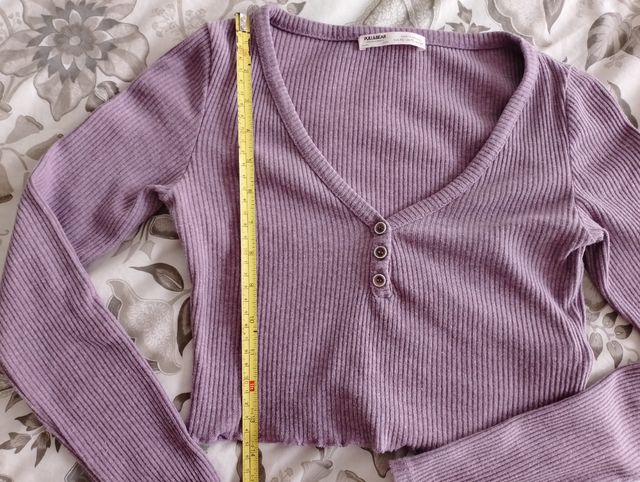 Top crop lila - Talla S