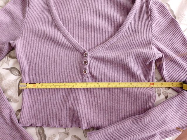 Top crop lila - Talla S
