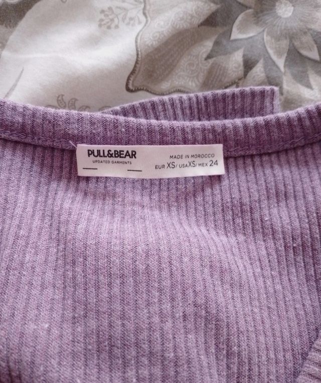 Top crop lila - Talla S