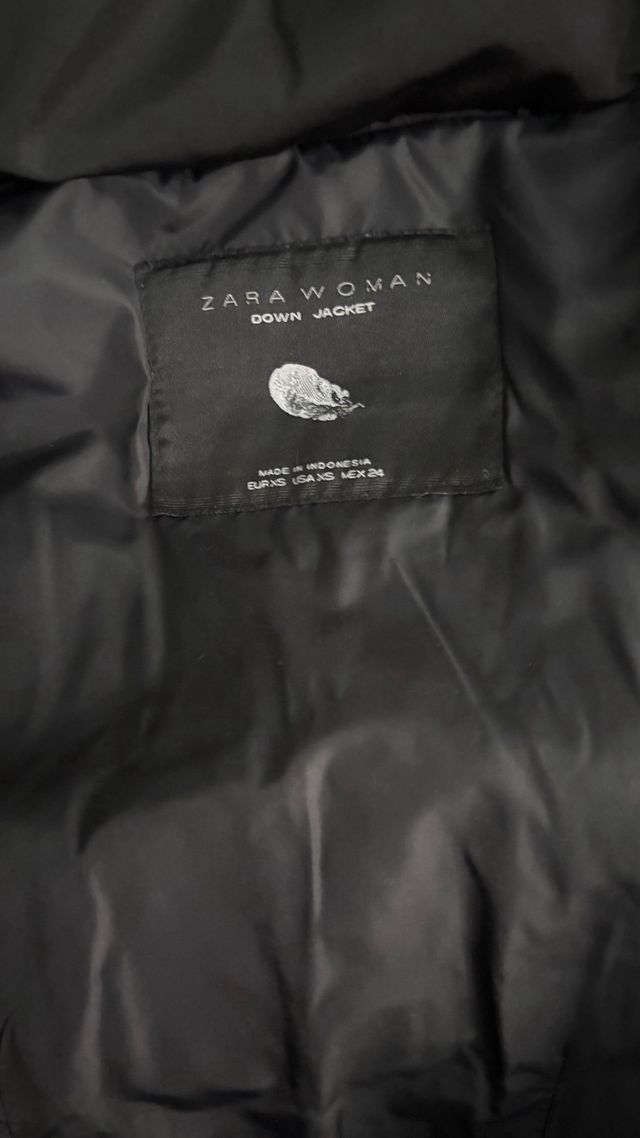 Plumas Zara negro talla S perfecto