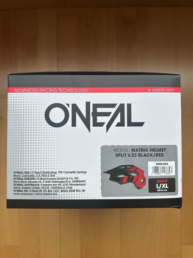 Casco ONeal Matrix V.23 Rojo/Negro L/XL 58-61cm