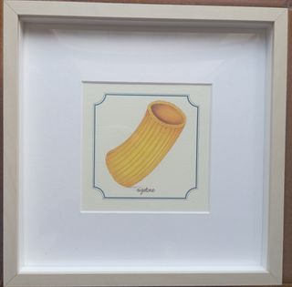 Singola Pasta italiana vintage in cornice 23x23
