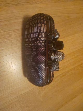 Bolso clutch Serpiente