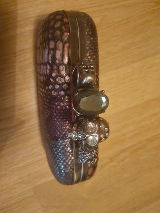 Bolso clutch Serpiente