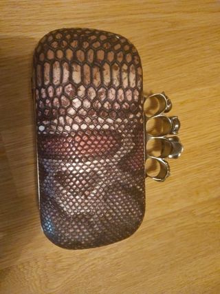 Bolso clutch Serpiente