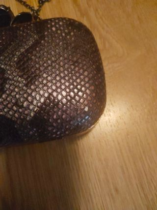 Bolso clutch Serpiente