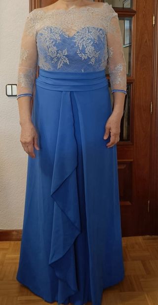 Vestido fiesta azul