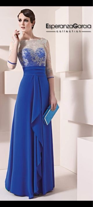 Vestido fiesta azul