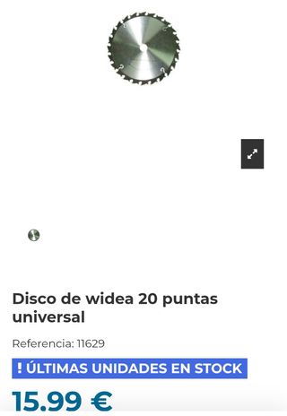 Vendo disco de desbrozadora de widea