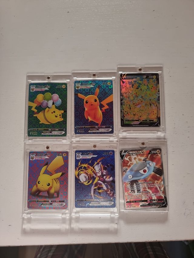 6 cartas Pokémon Pikachu - ¡especiales!