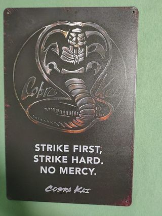 Cartel metalico Serie Cobra Kai A ESTRENAR!!!