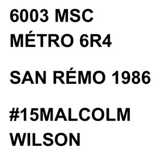 Slot Car MG Metro 6R4