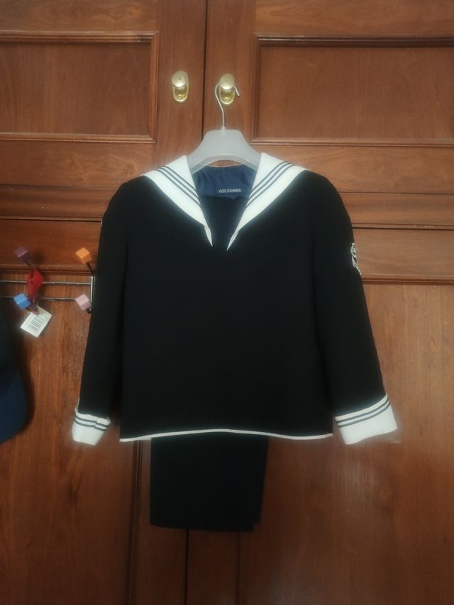 Traje de Comunion azul marino marinero