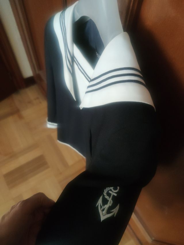 Traje de Comunion azul marino marinero